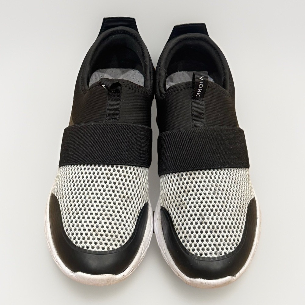 Vionic Camrie Slip-On Mesh Athletic Sneakers Shoes Black & White Women's 8.5 US - Picture 4 of 8